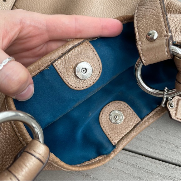 Coach Penelope Crossbody Bag Pewter Pebble Leather F16533 - Picture 12 of 14